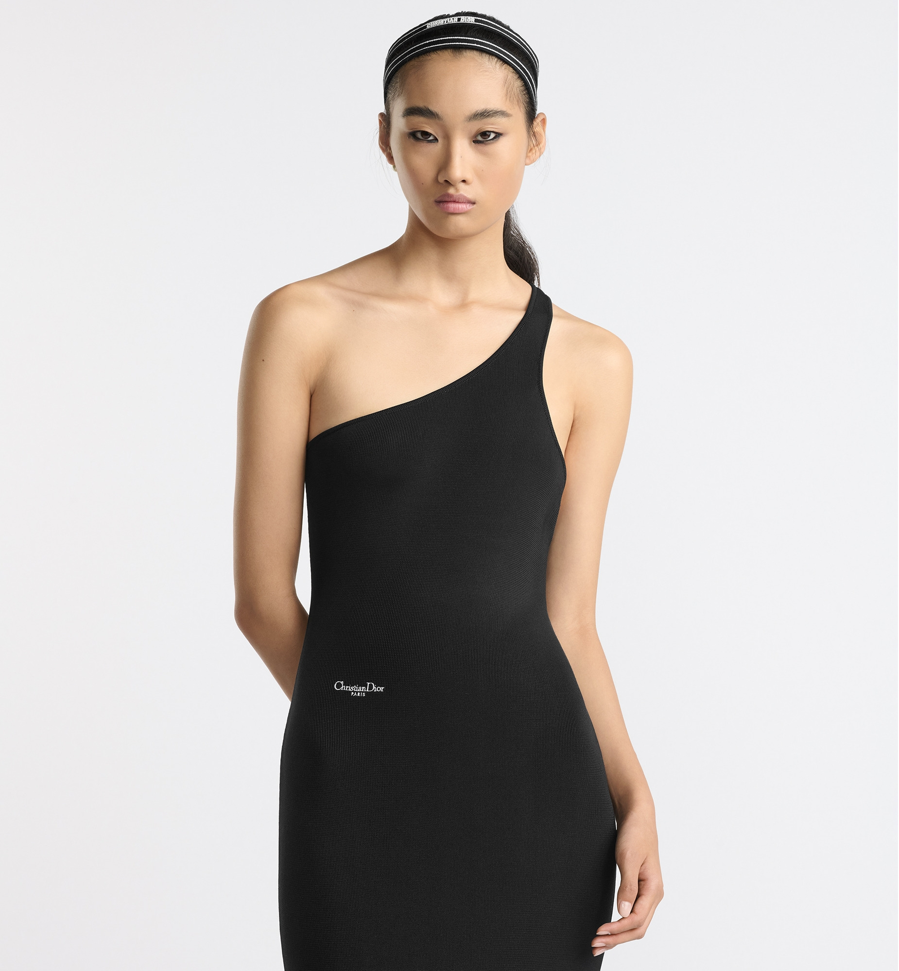 Mid-Length Asymmetric Dress - 4