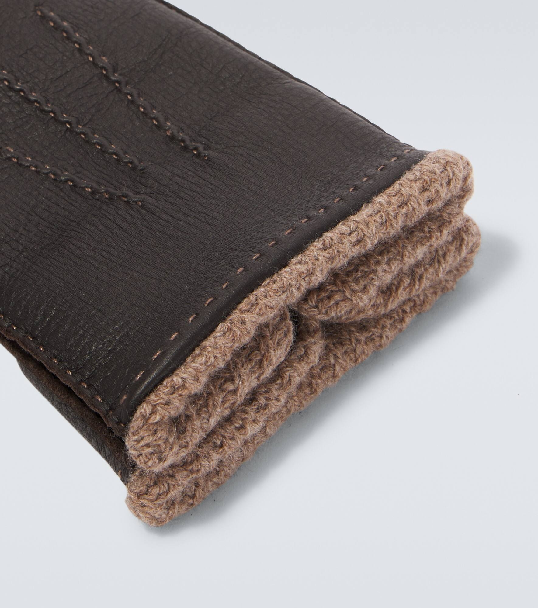 Cashmere-lined leather gloves - 2