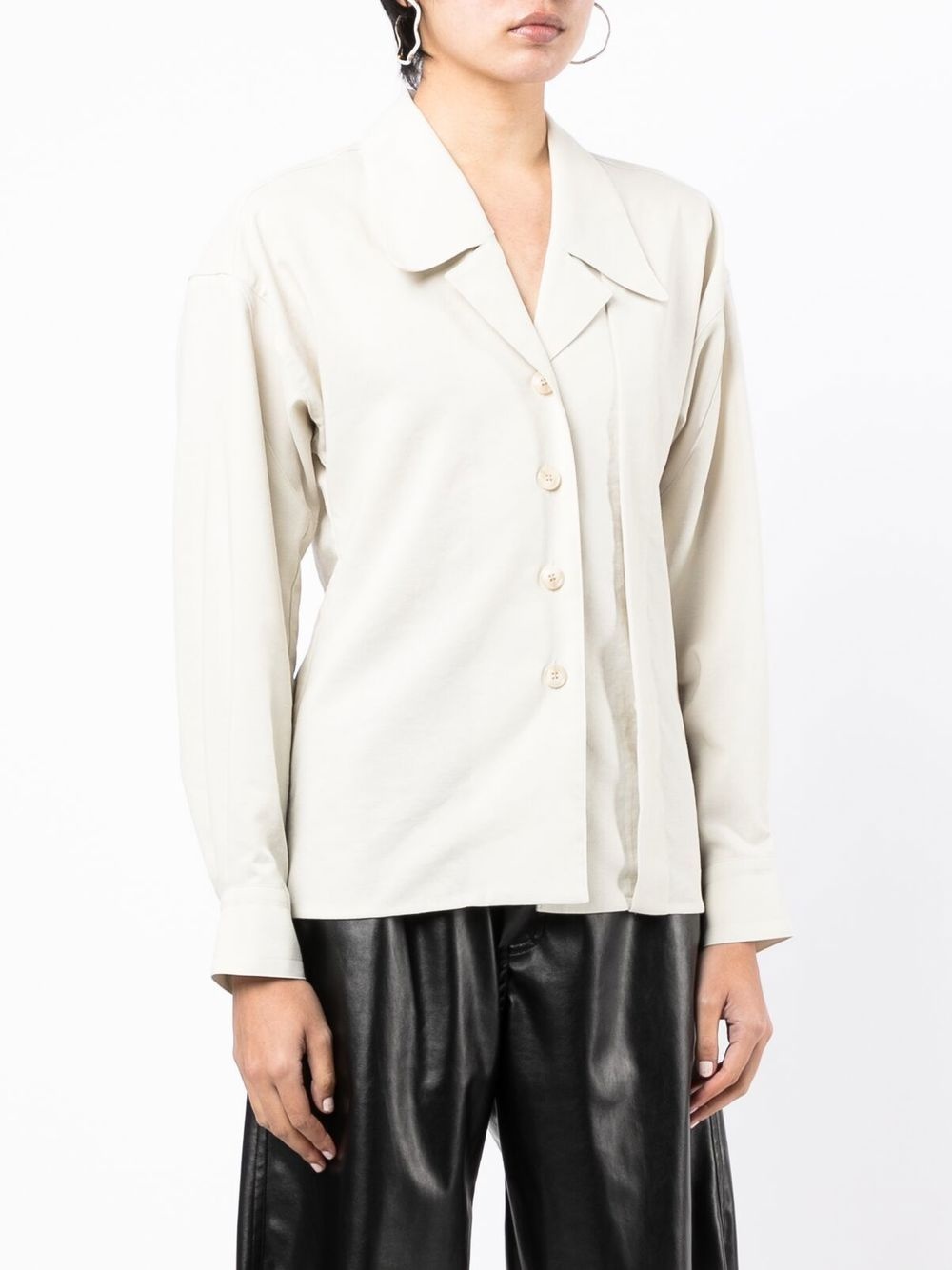spread-collar shirt - 3