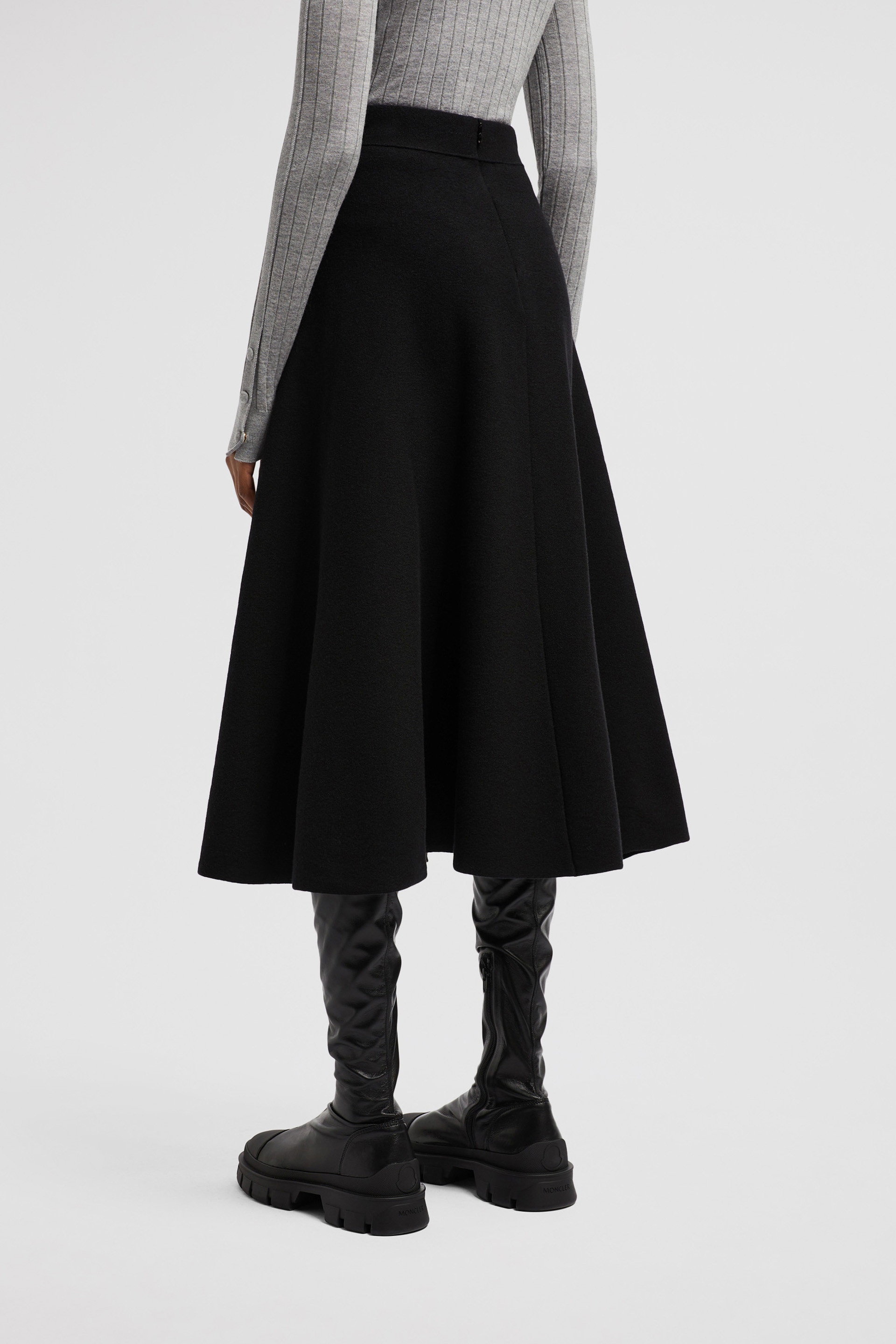 Wool & Cotton Midi Skirt - 5