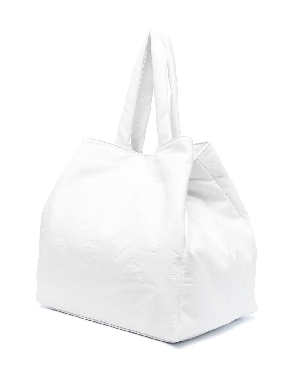 embossed monogram tote bag - 2