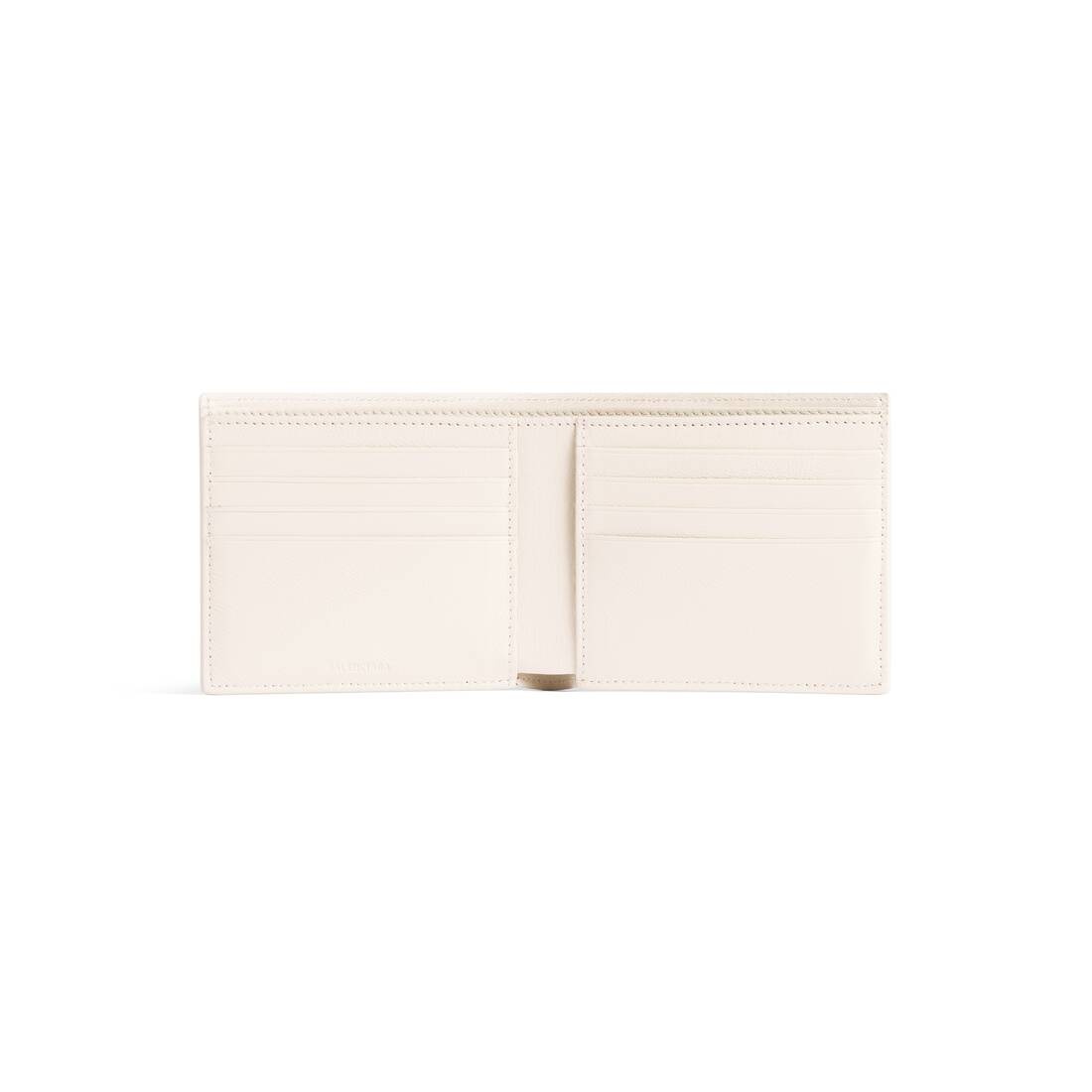 Men's Cash Square Folded Wallet in Light Beige - 3