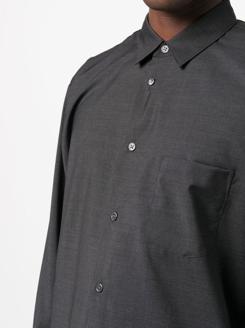 chest patch-pocket shirt - 5
