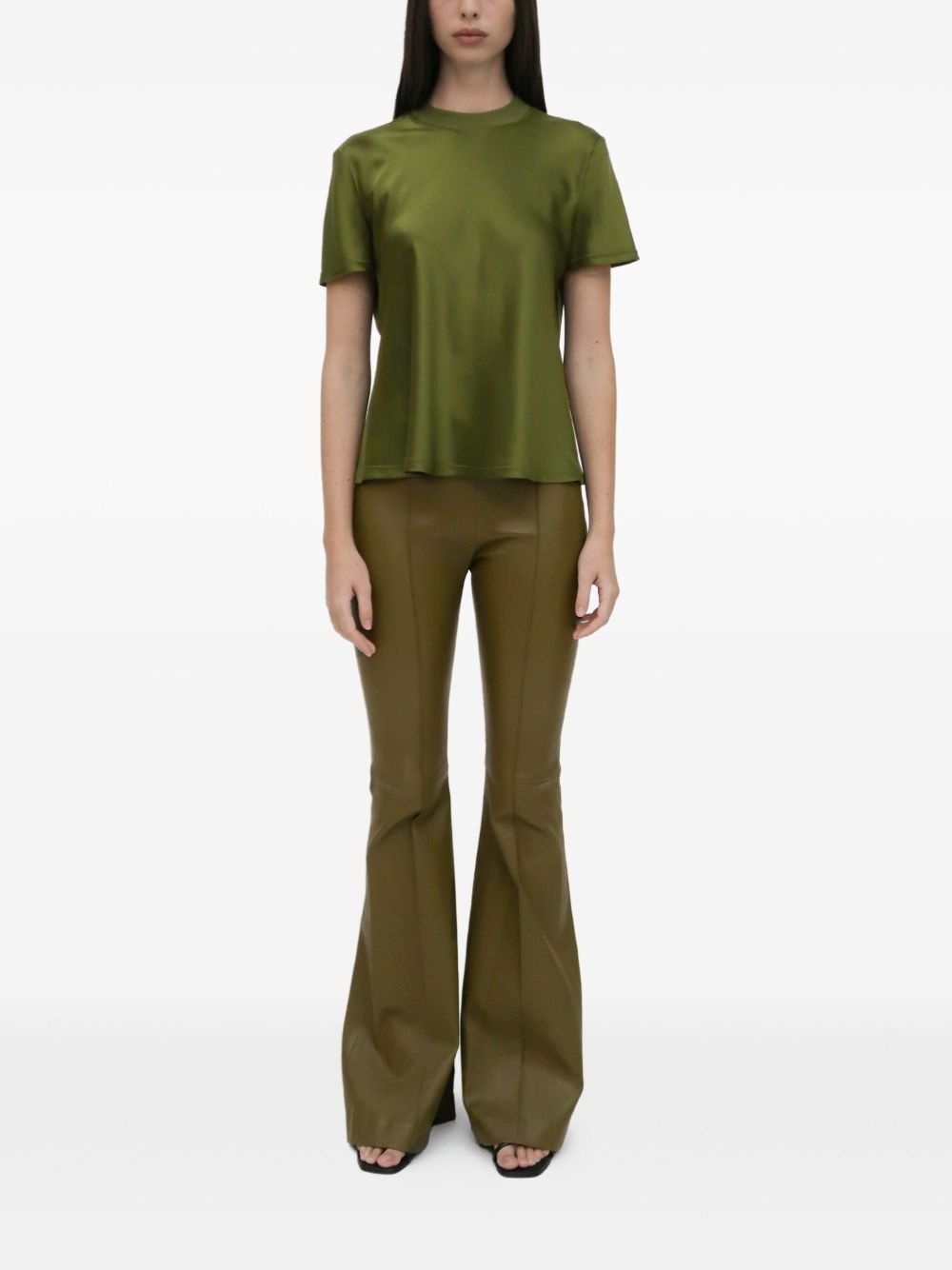 satin-finish T-shirt - 5