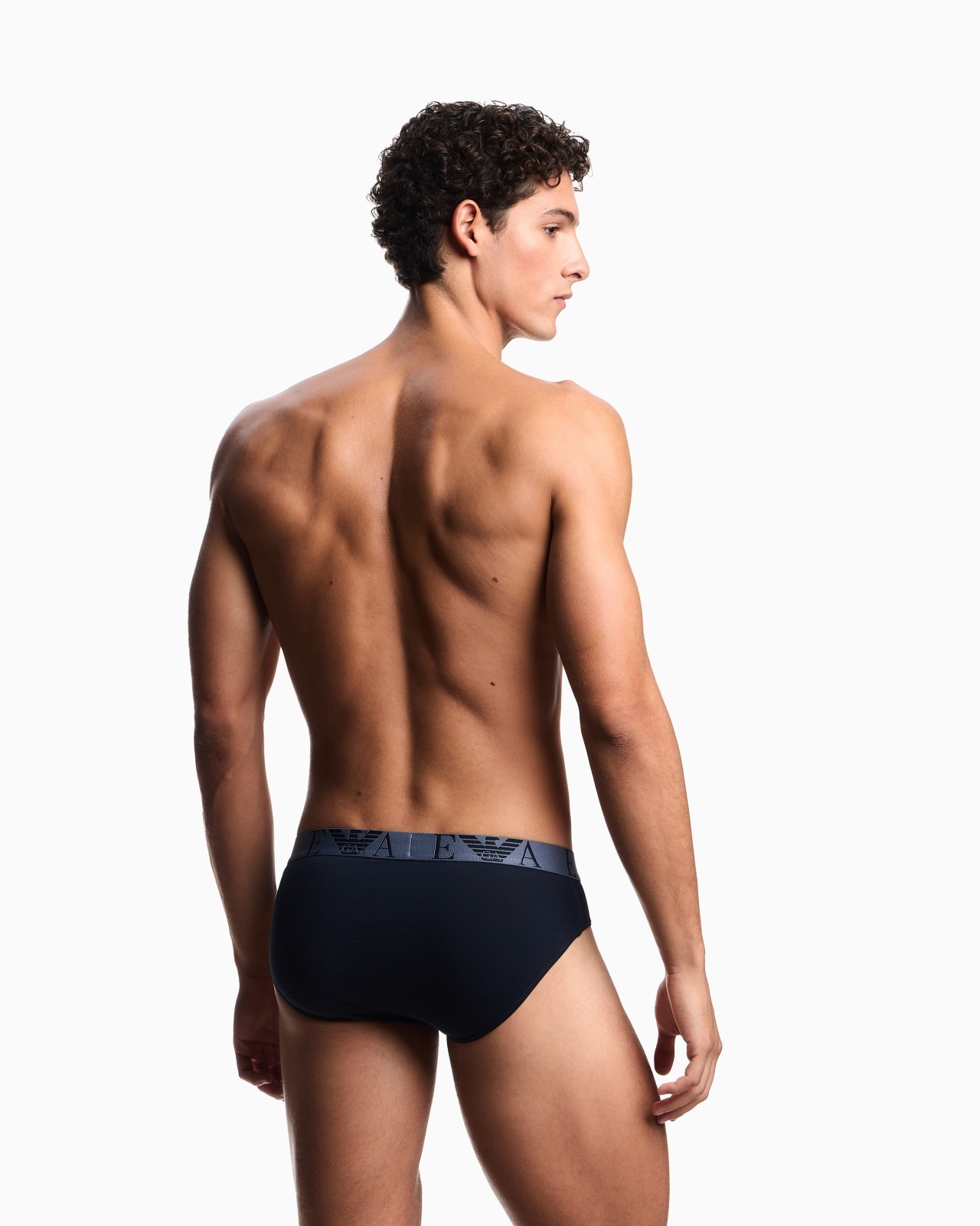 THREE-PACK OF BRIEFS WITH BOLD MONOGRAM LOGO - 3