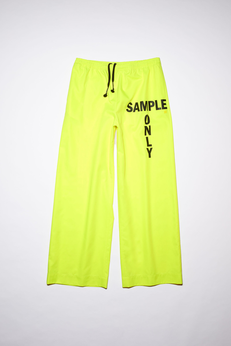 Casual trousers - Neon yellow 1