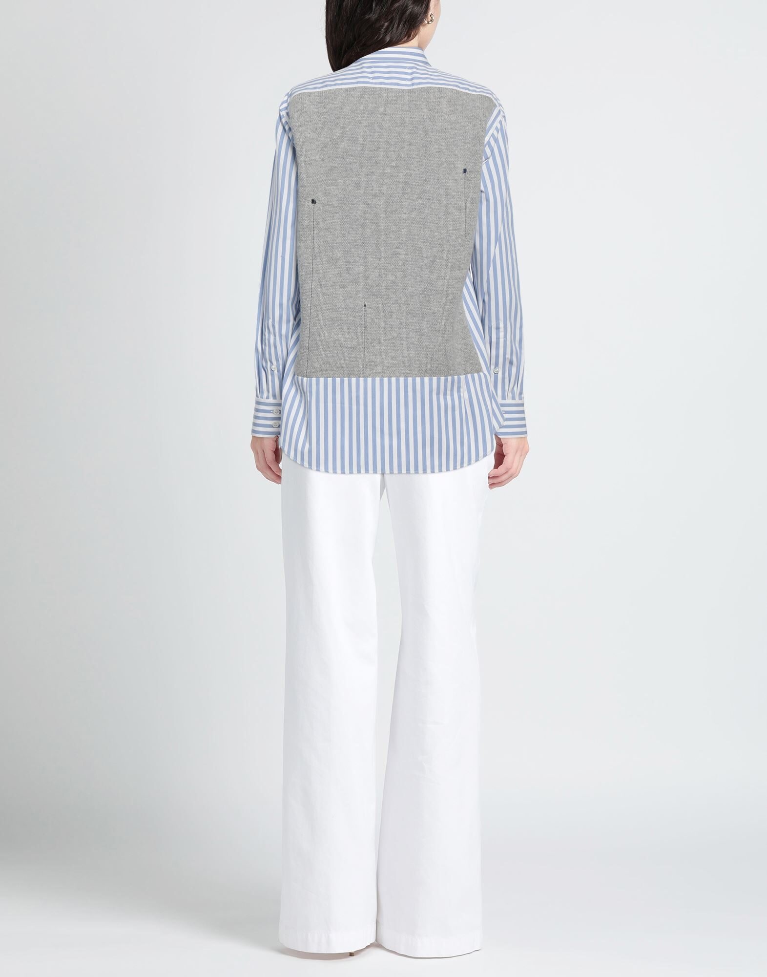Light grey Women's Patterned Shirts & Blouses - 3