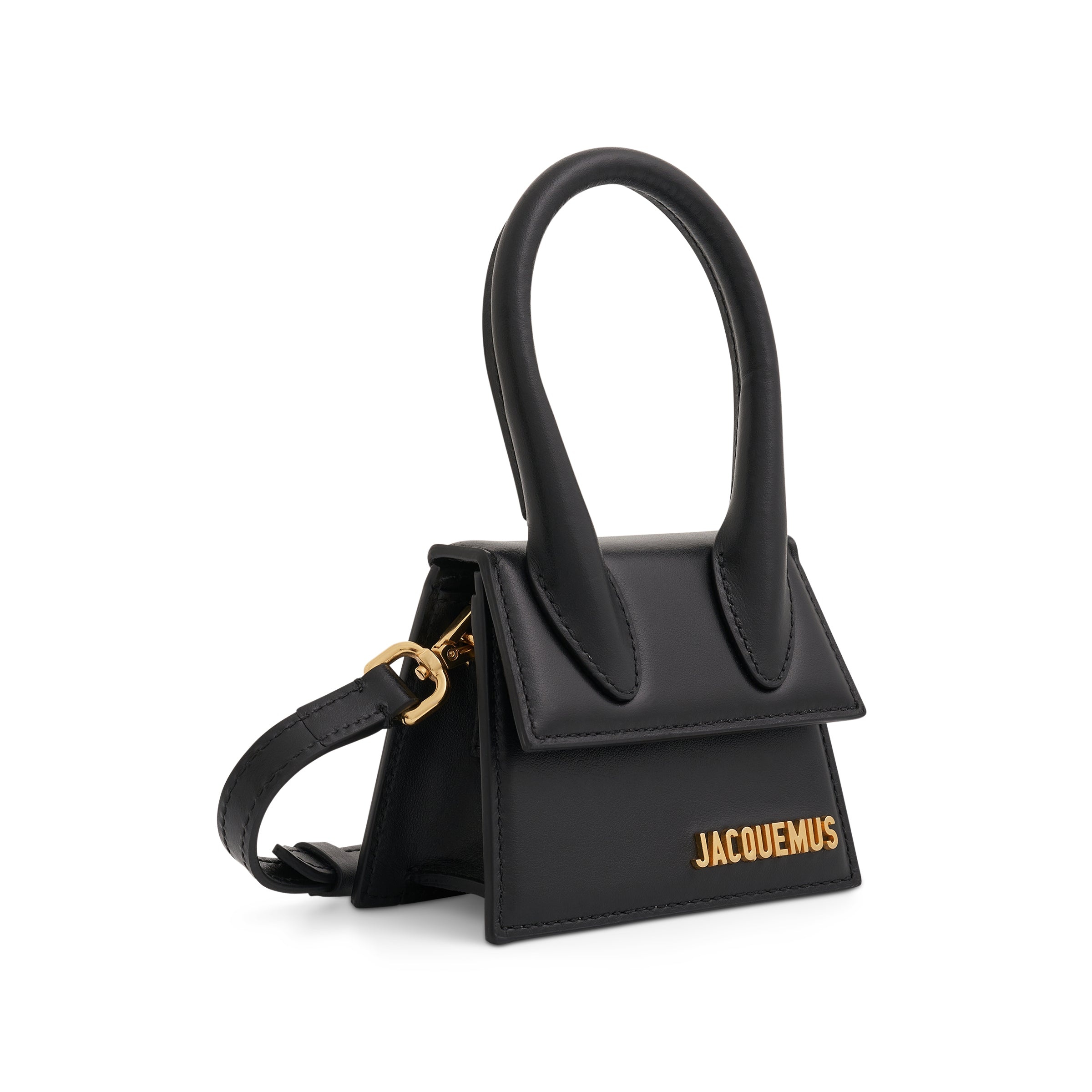 Le Chiquito Mini Leather Bag in Black - 2