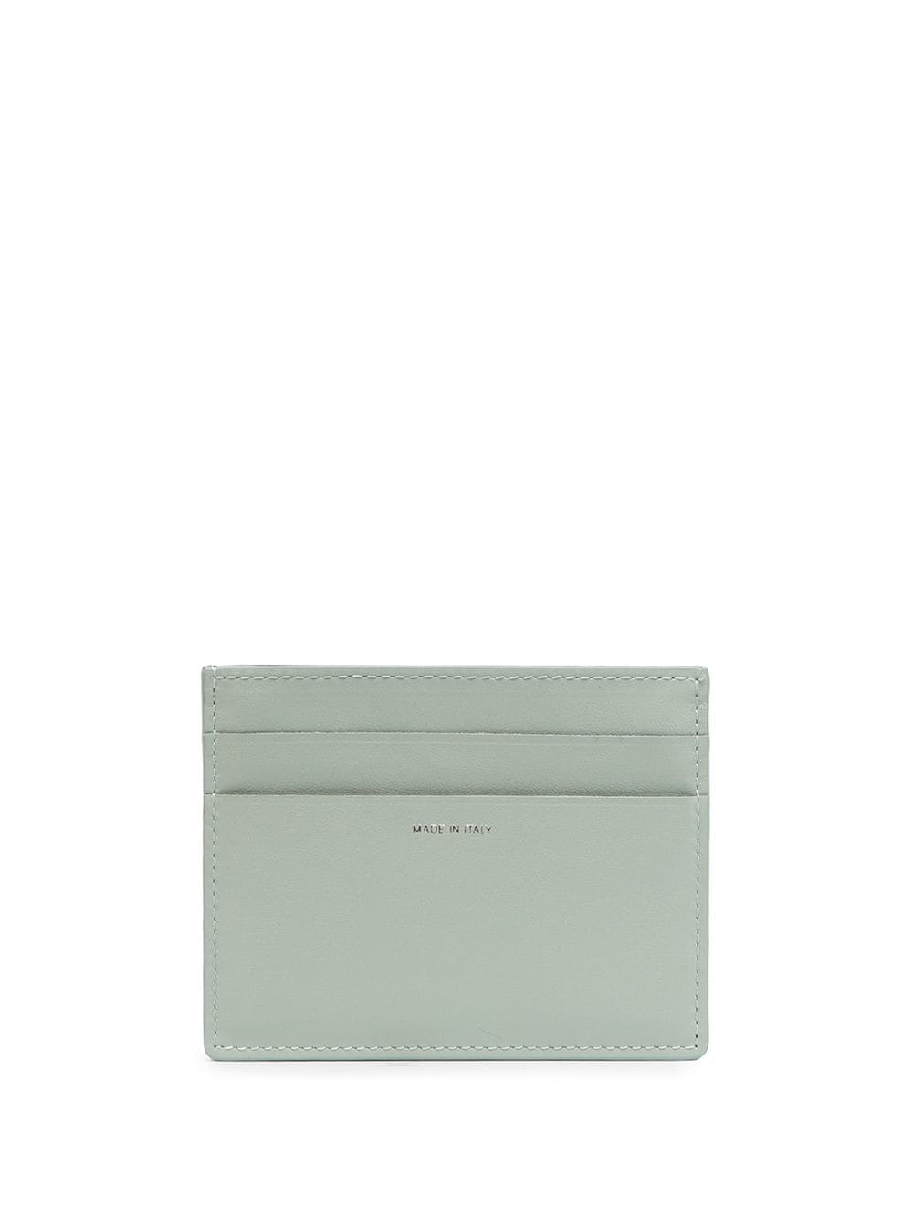 two-tone leather cardholder - 2