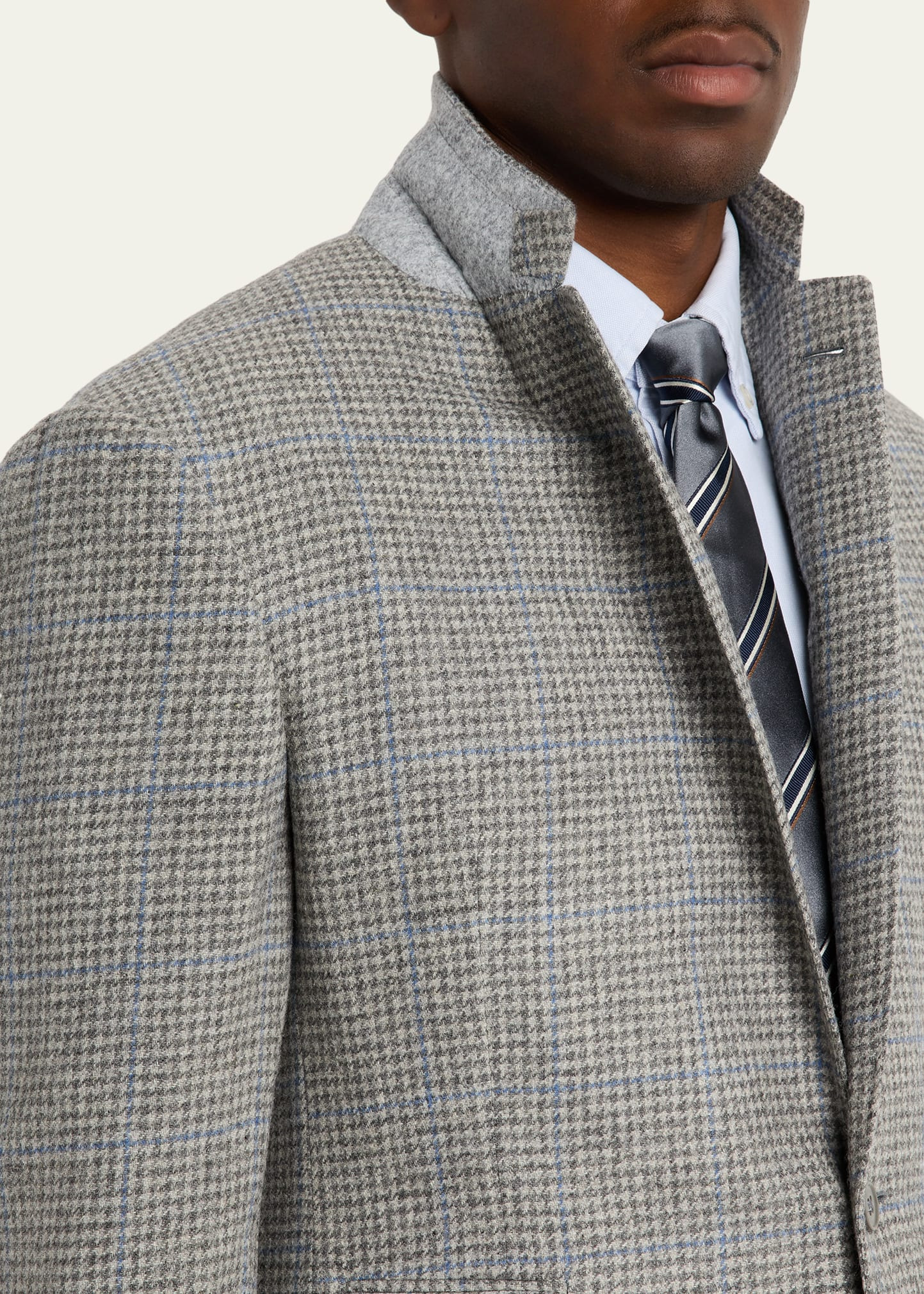 Men's Houndstooth Two-Button Sport Coat - 6