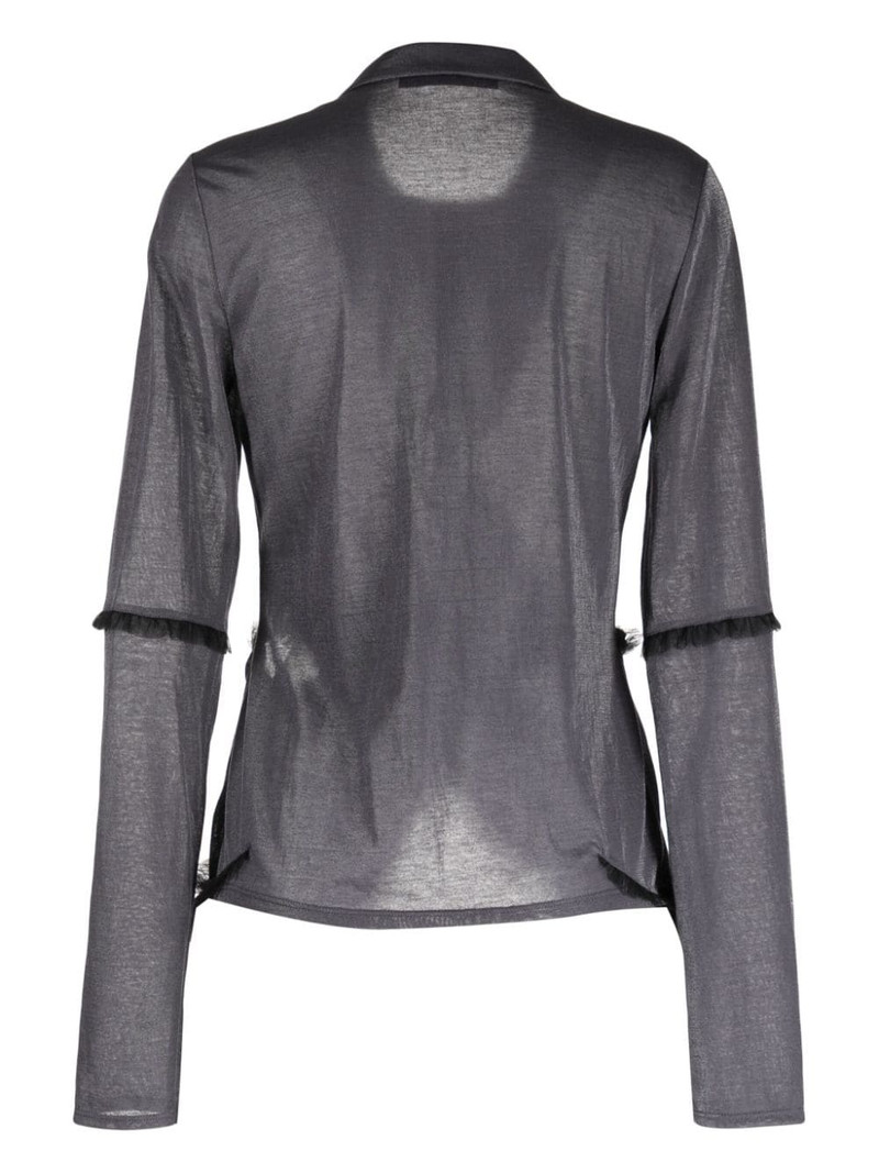 Kiko Kostadinov Tallchief Henley draped shirt outlook