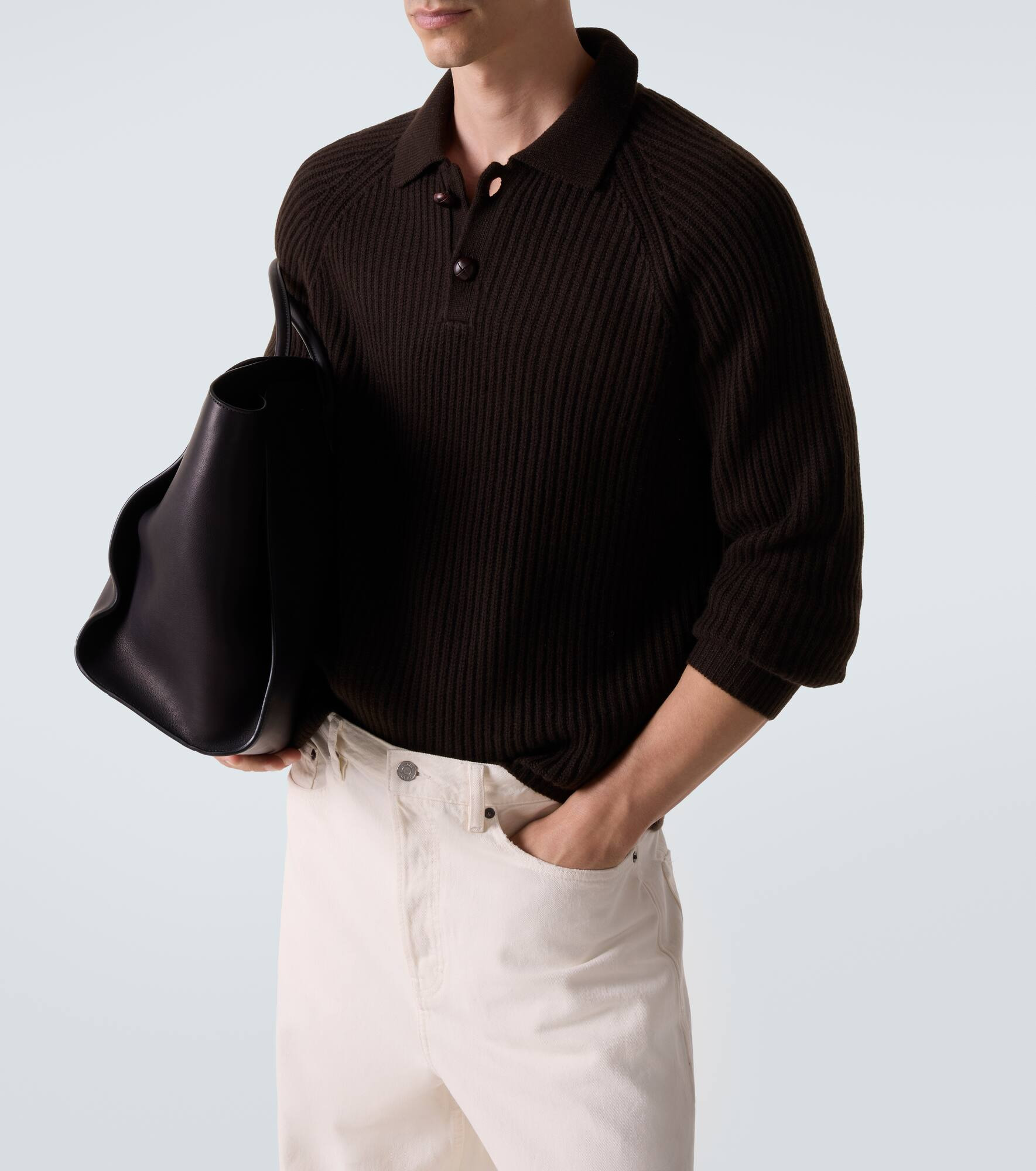 Mr Darius cashmere polo sweater - 5