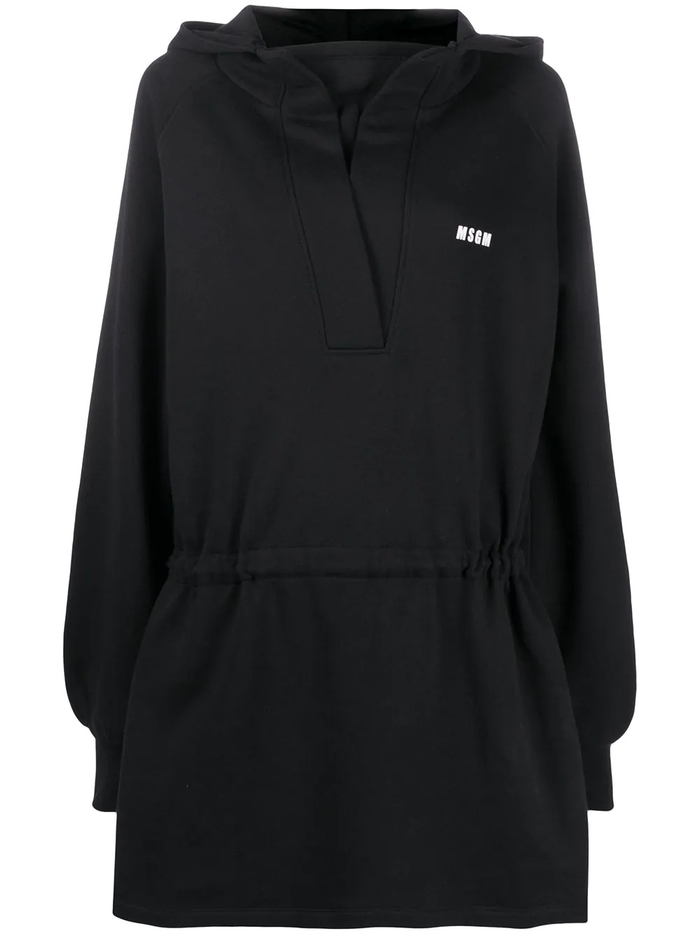 logo hoodie dress - 1