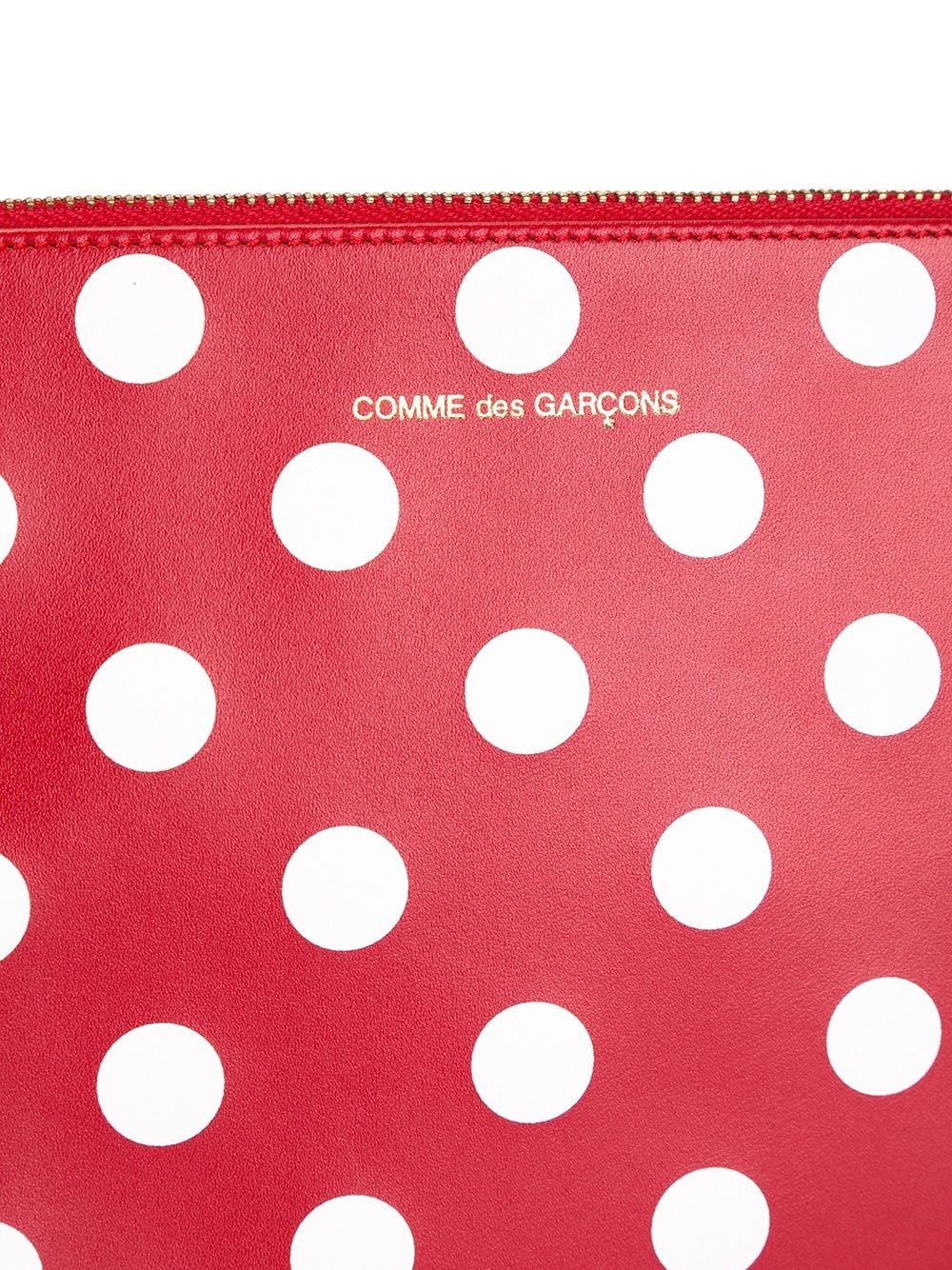 polka dot zipped clutch - 4