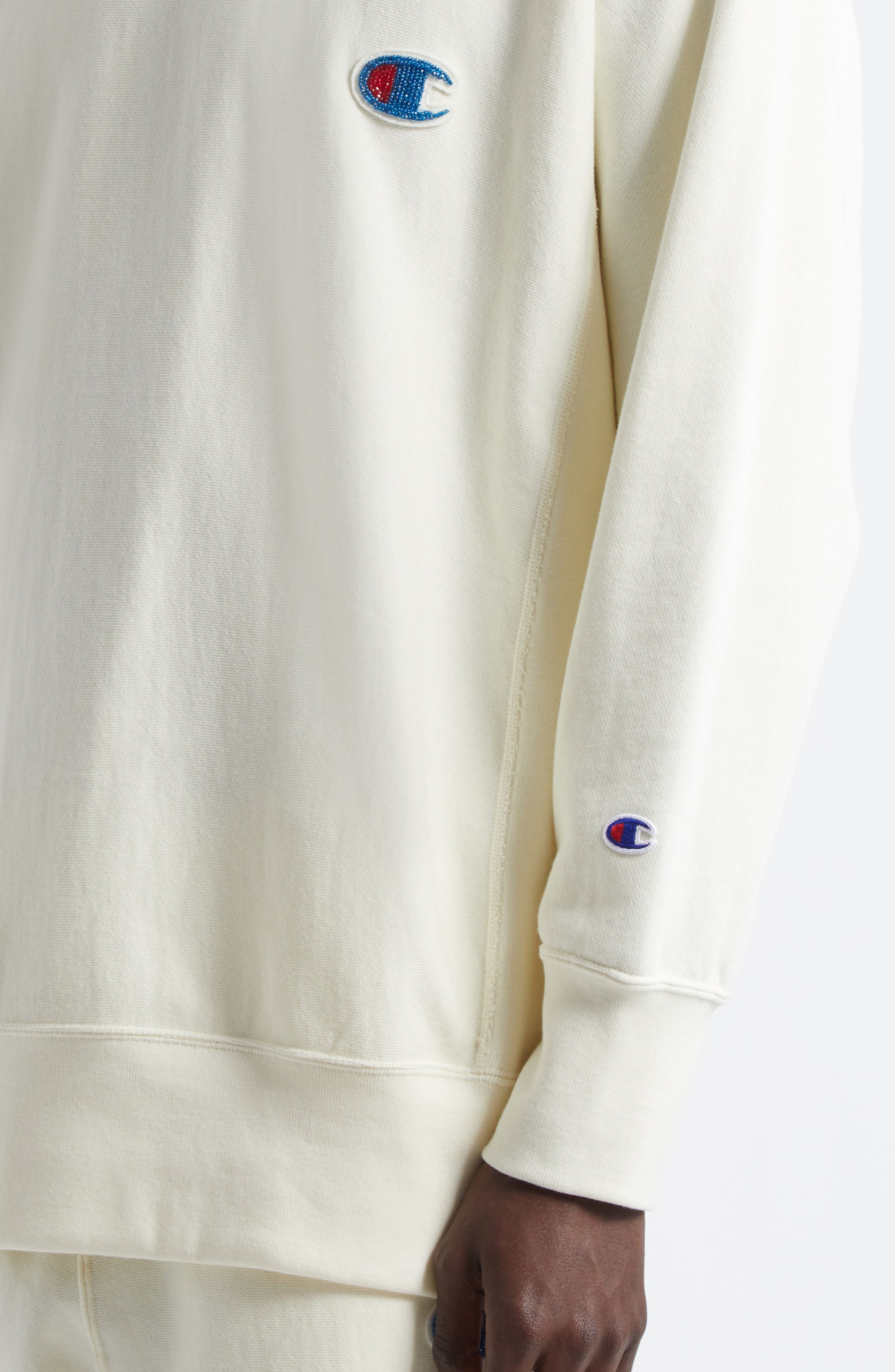 Undercover x Champion Reverse Weave® Sweatshirt in Ivory at Nordstrom - 5