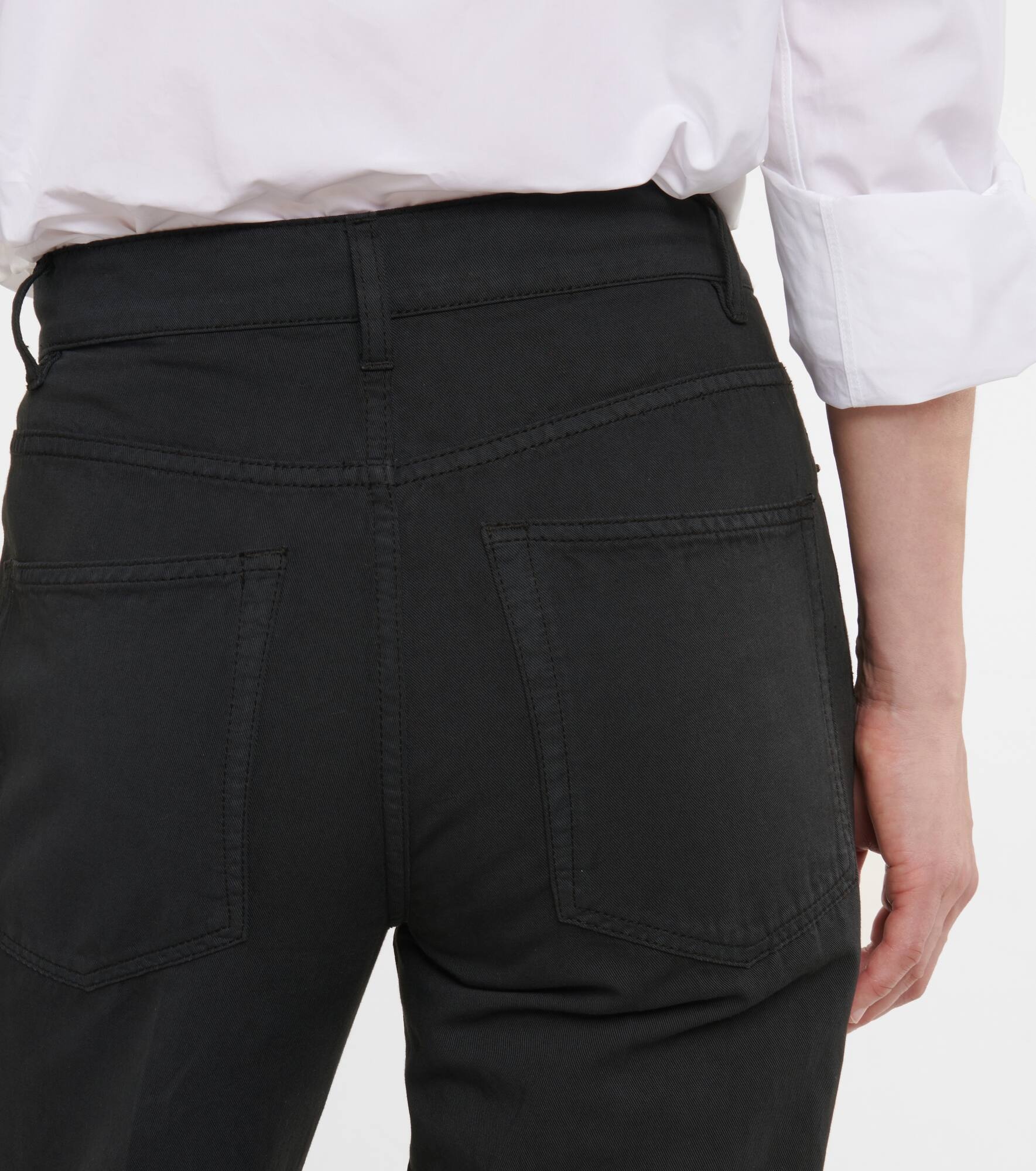 Carlon mid-rise cotton and linen pants - 5