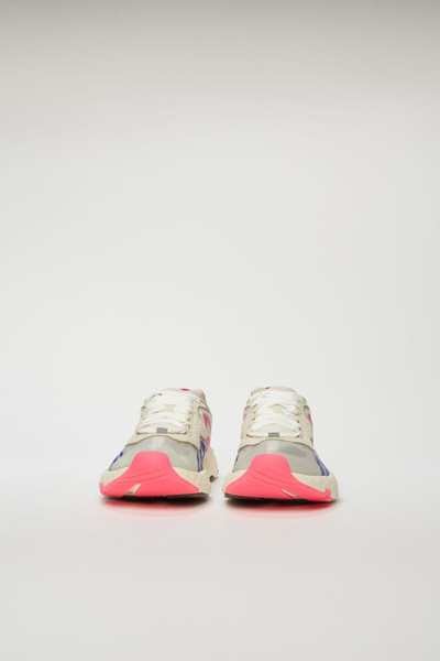 Acne Studios Trail sneakers white/blue/pink outlook