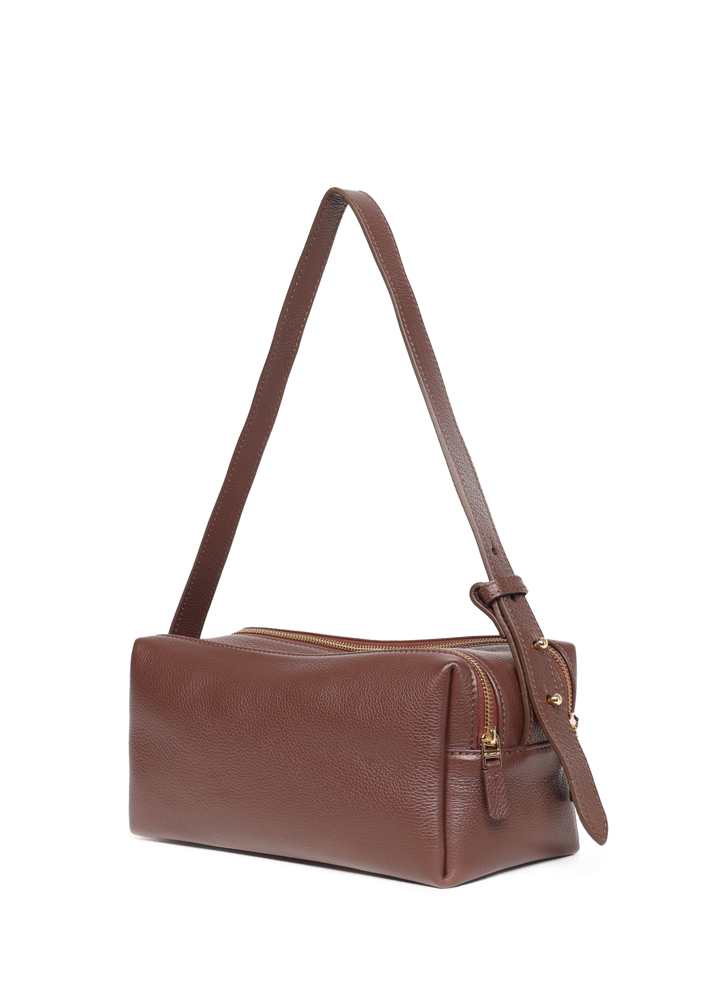 Trousse Pebbled Leather Dark Brown - 3