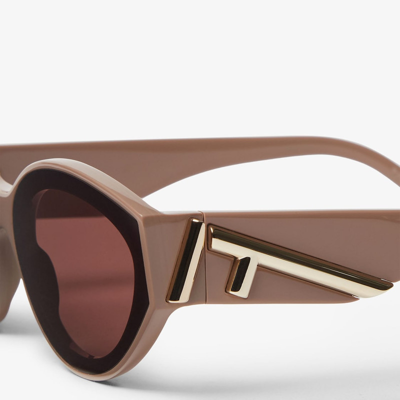 Fendi First Low-bridge fit taupe acetate sunglasses 3