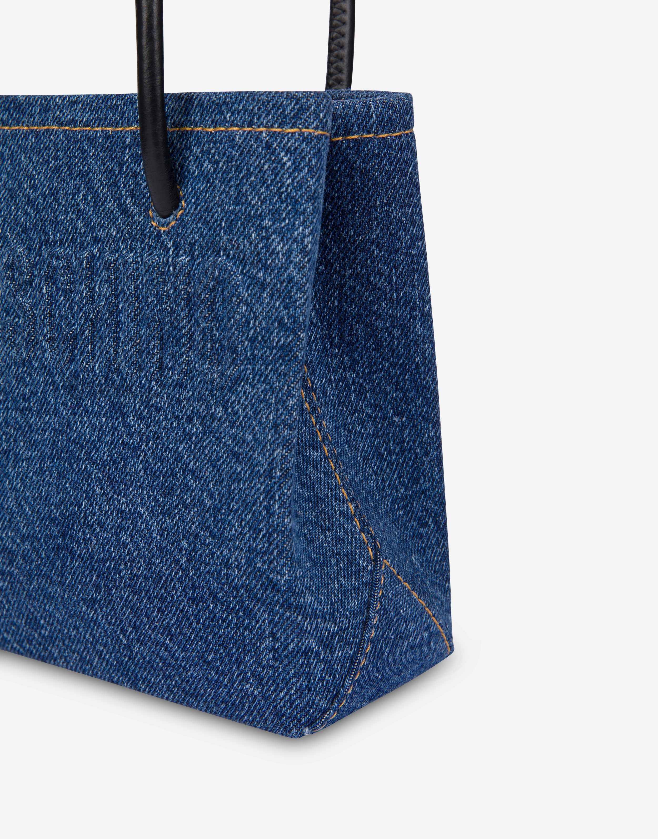MINI DENIM BAG WITH LOGO - 4