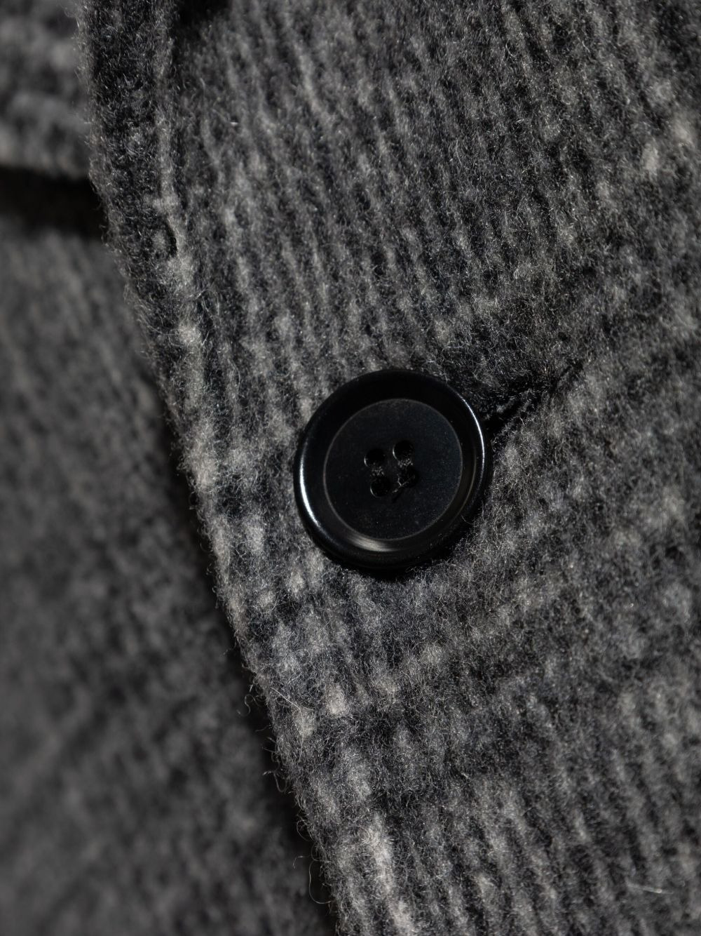 checked wool coat - 5