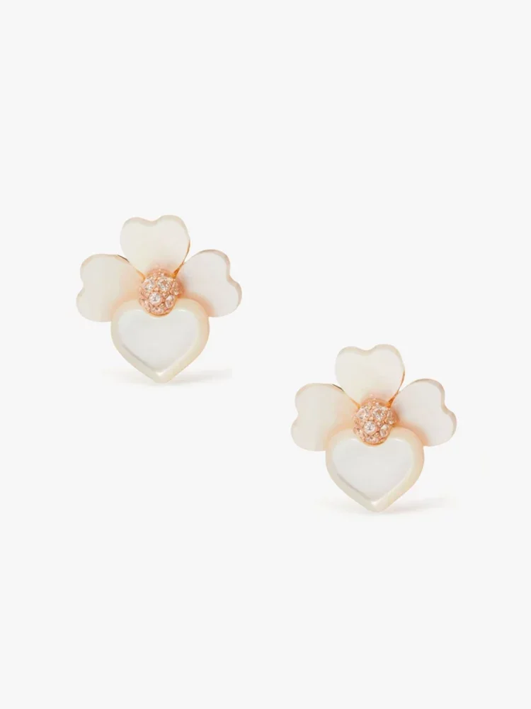 Precious Pansy Studs - 1
