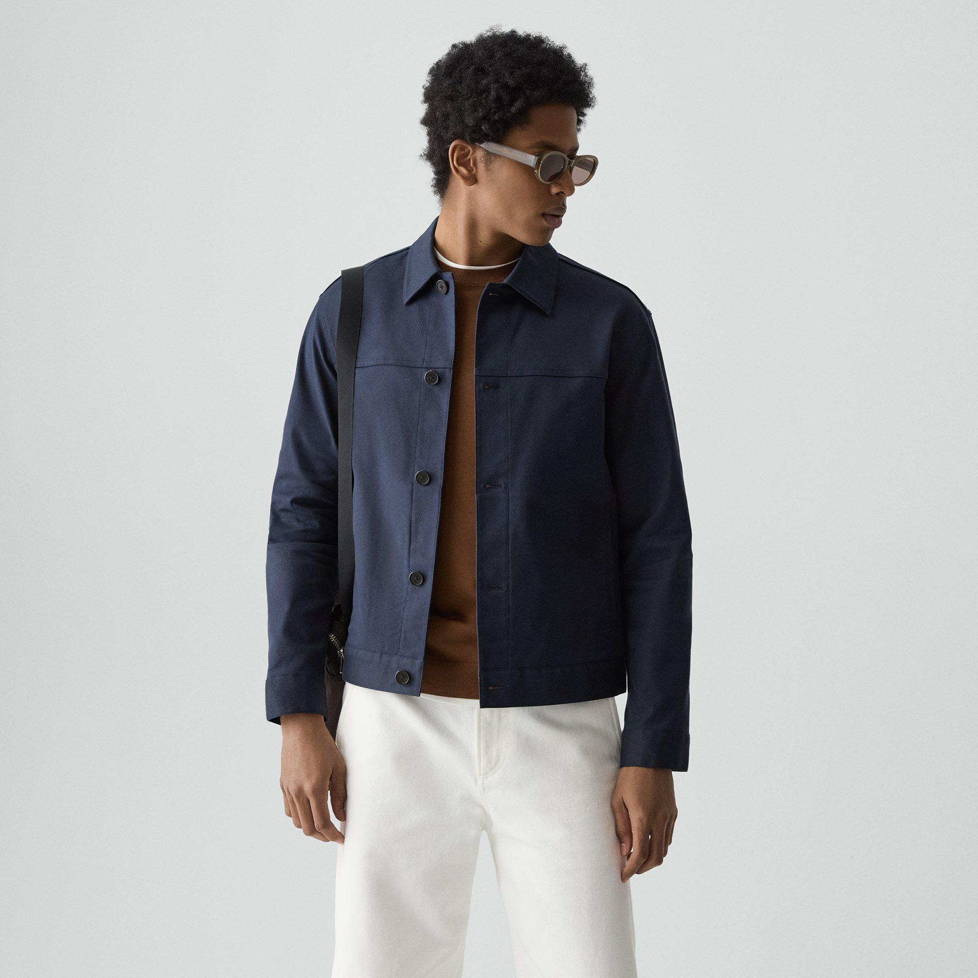 Button Jacket in Twill Stretch - 2