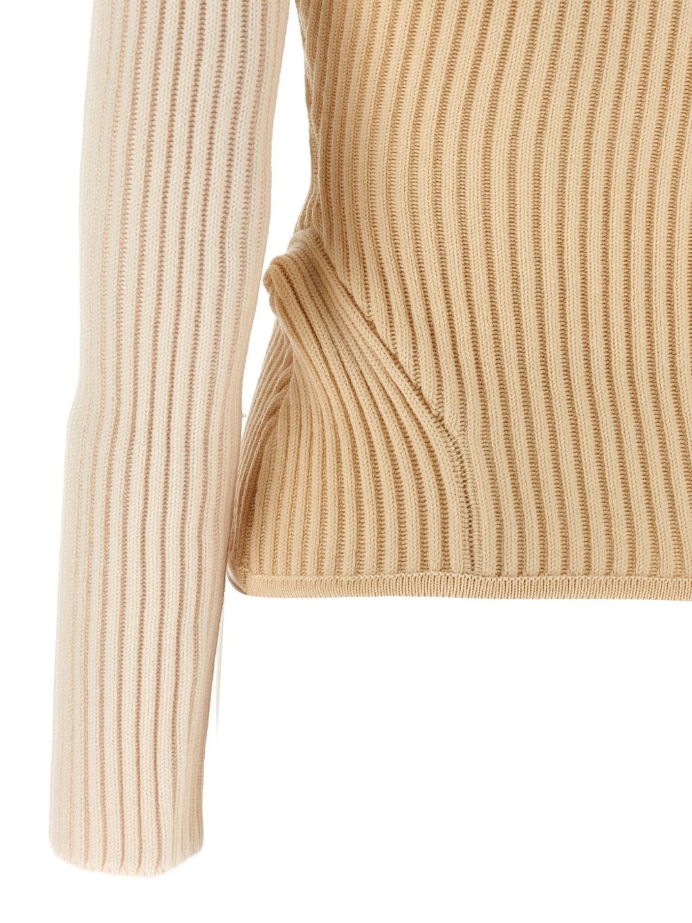 ribbed corset sweater - 4