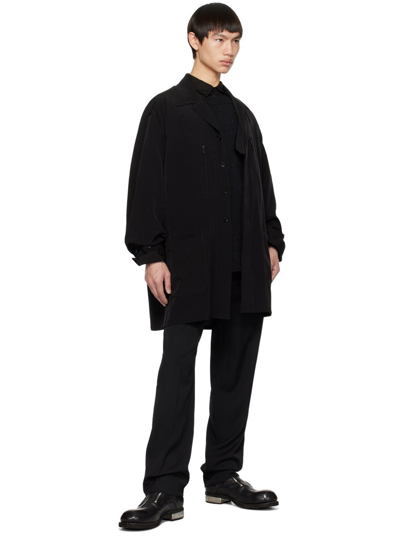 Yohji Yamamoto Black Spread Collar Jacket outlook