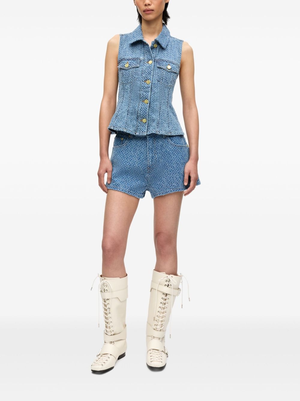 logo patch shorts - 2