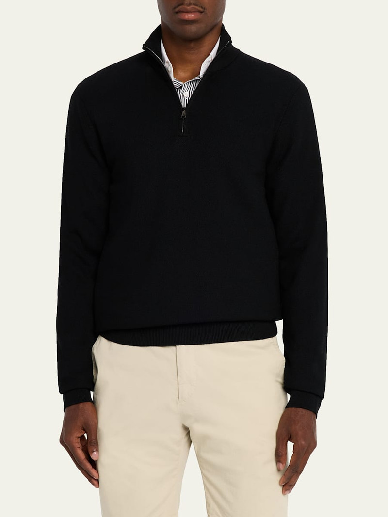 Ralph Lauren Men's Wool Knit Half-Zip Sweater outlook