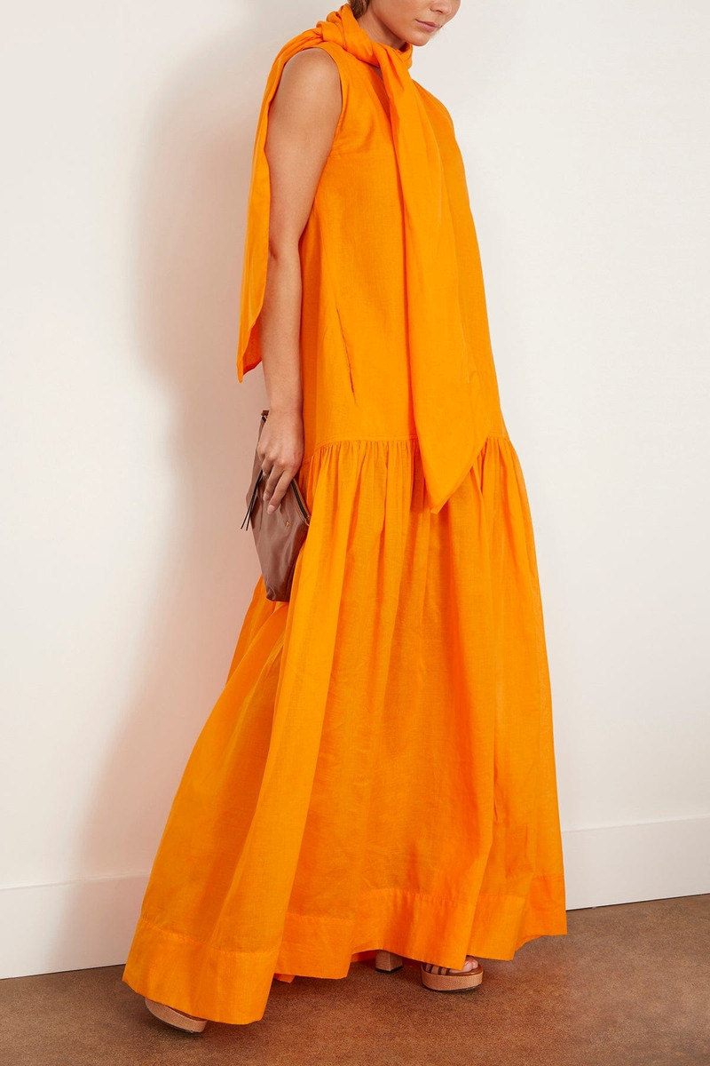 Plan C Long Dress in Apricot outlook