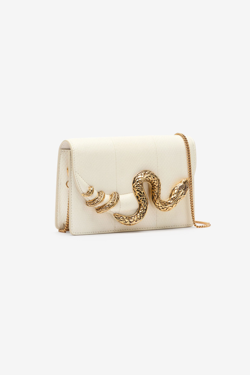 White Bag with Snake and Scale Motif 6