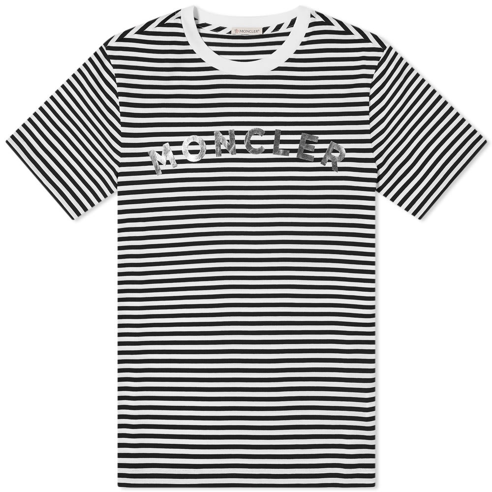 Moncler Striped Logo Tee - 1