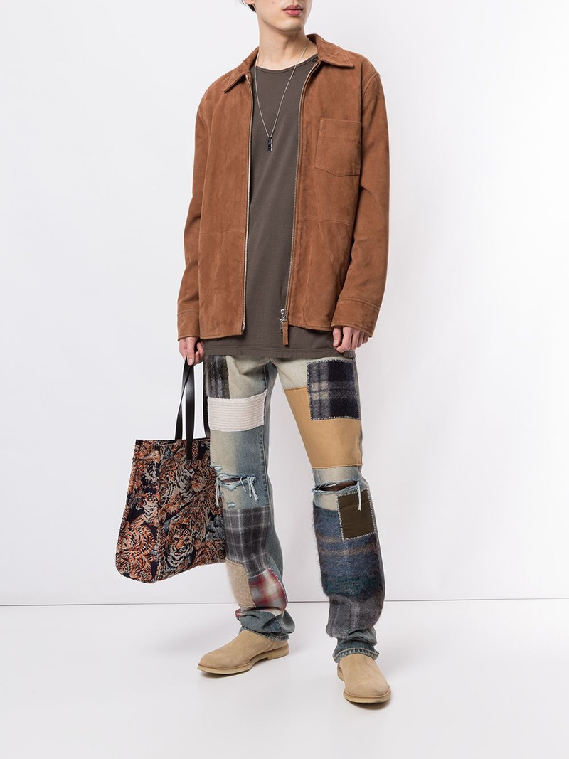 AMIRI patchwork straight-leg jeans outlook