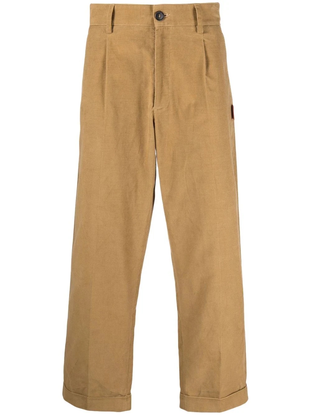 straight-leg corduroy trousers - 1