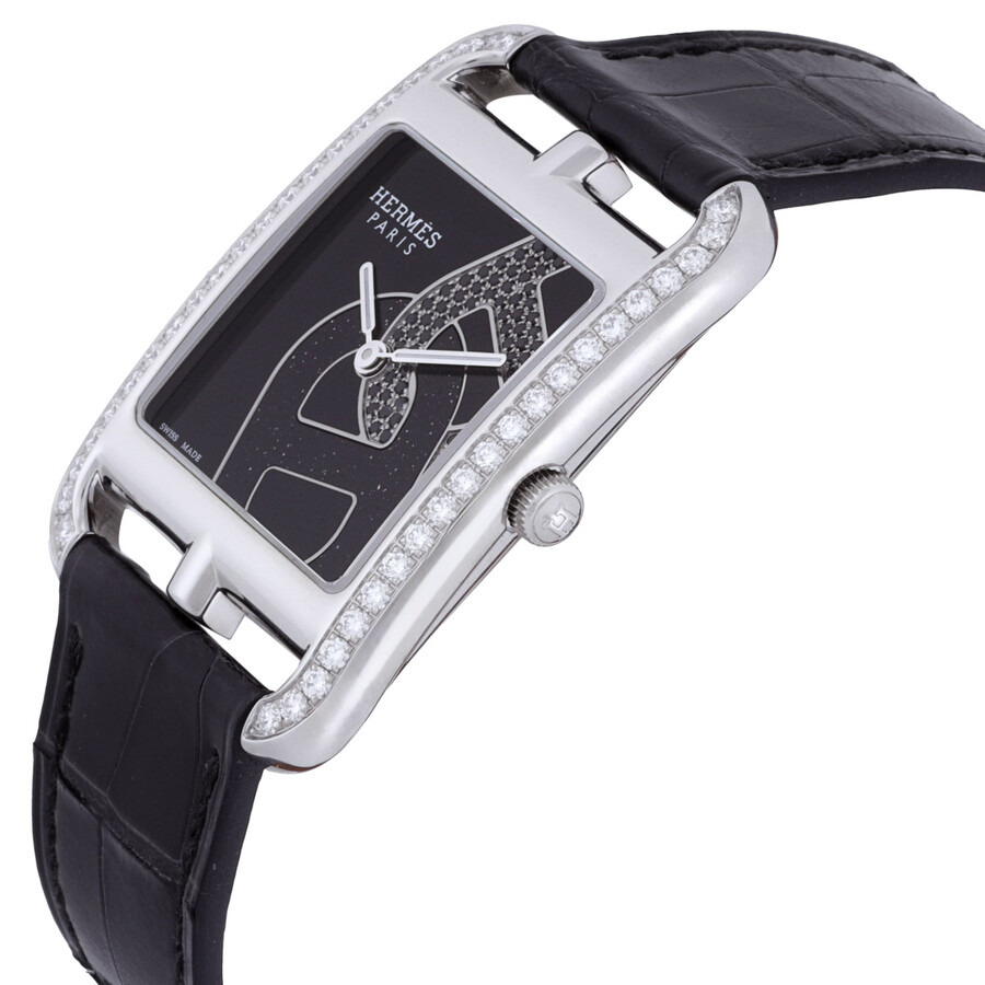 Hermes Cape Cod Quartz Black Dial Ladies Watch 047237WW00 - 2