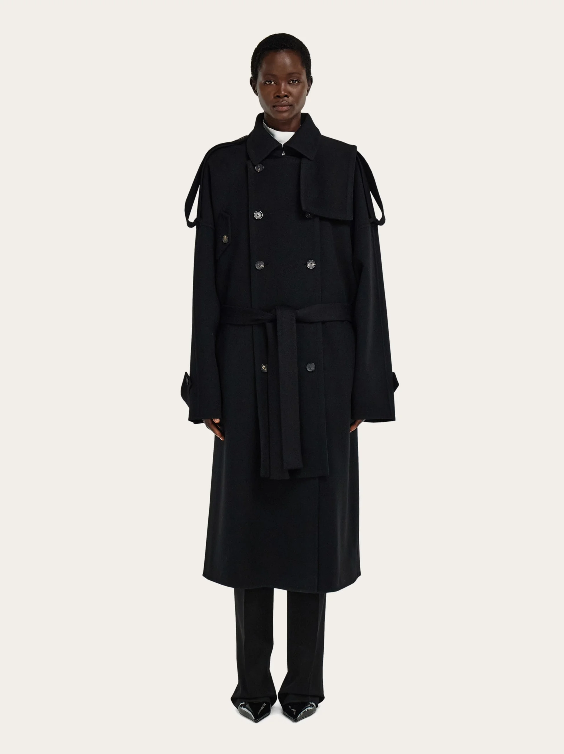 Double breasted oversize coat - 1