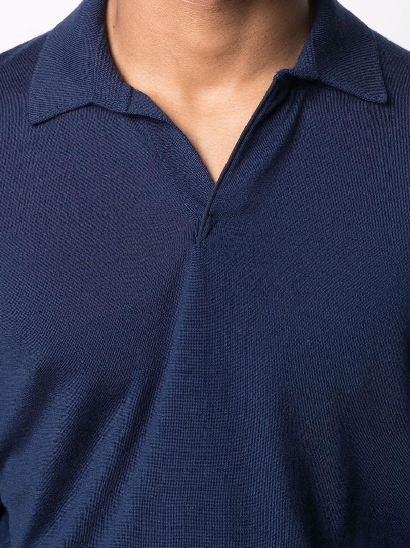 long-sleeved knitted polo shirt 5