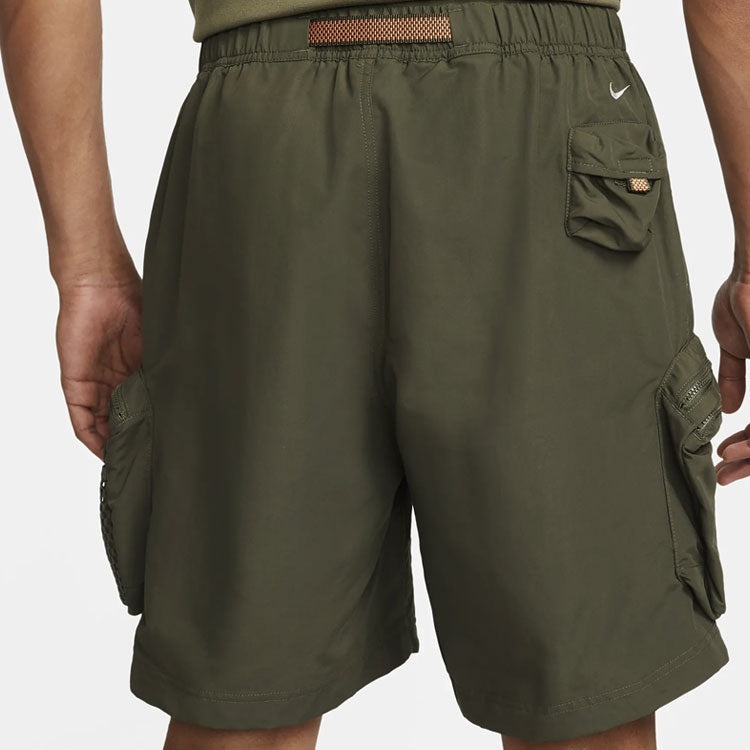 Men's Nike ACG Multiple Pockets Outdoor Cargo Loose Casual Straight Shorts Green DN3945-325 - 6