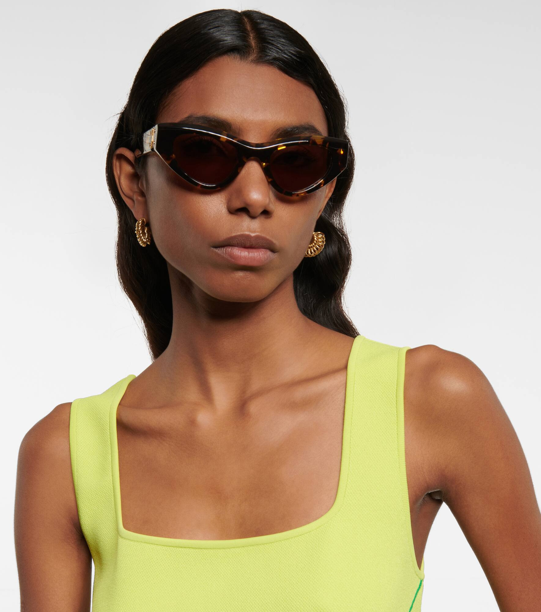 Cat-eye acetate sunglasses - 3