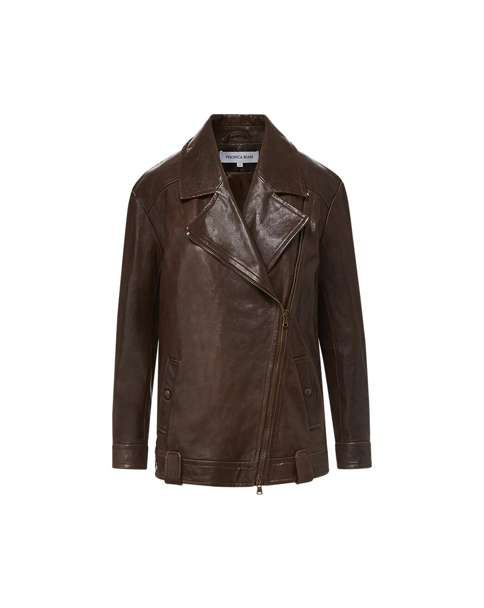 THANDIE LEATHER DICKEY JACKET - 1