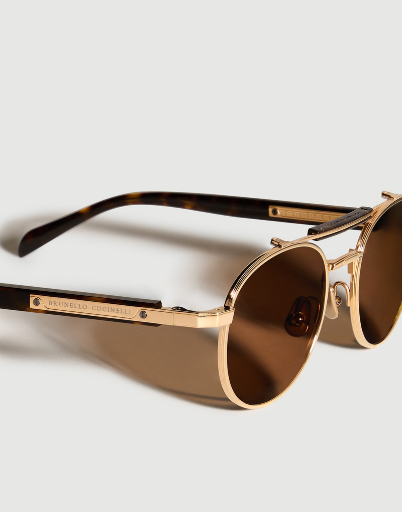 Goldcraft Futura 18k solid gold sunglasses with polarized lenses 4