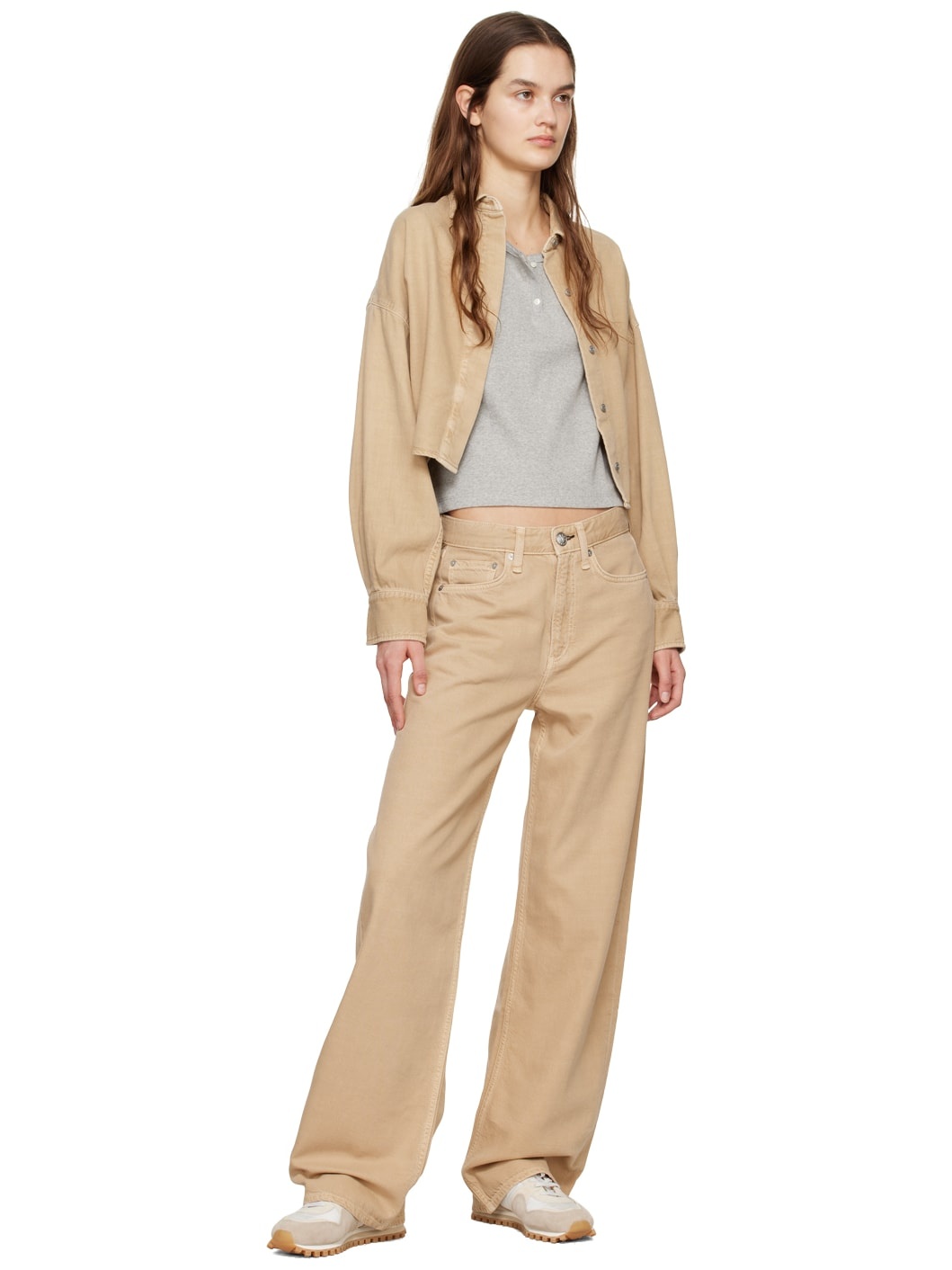 Beige Ultra Featherweight Beatrice Shirt - 4