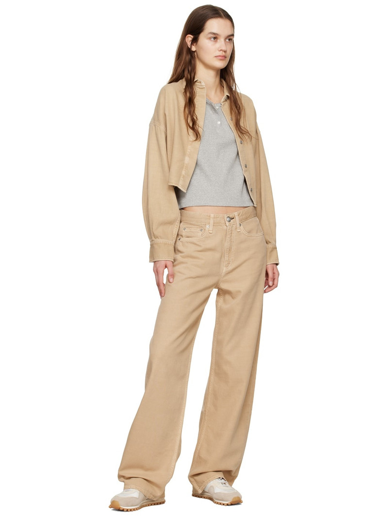 rag & bone Beige Ultra Featherweight Beatrice Shirt outlook