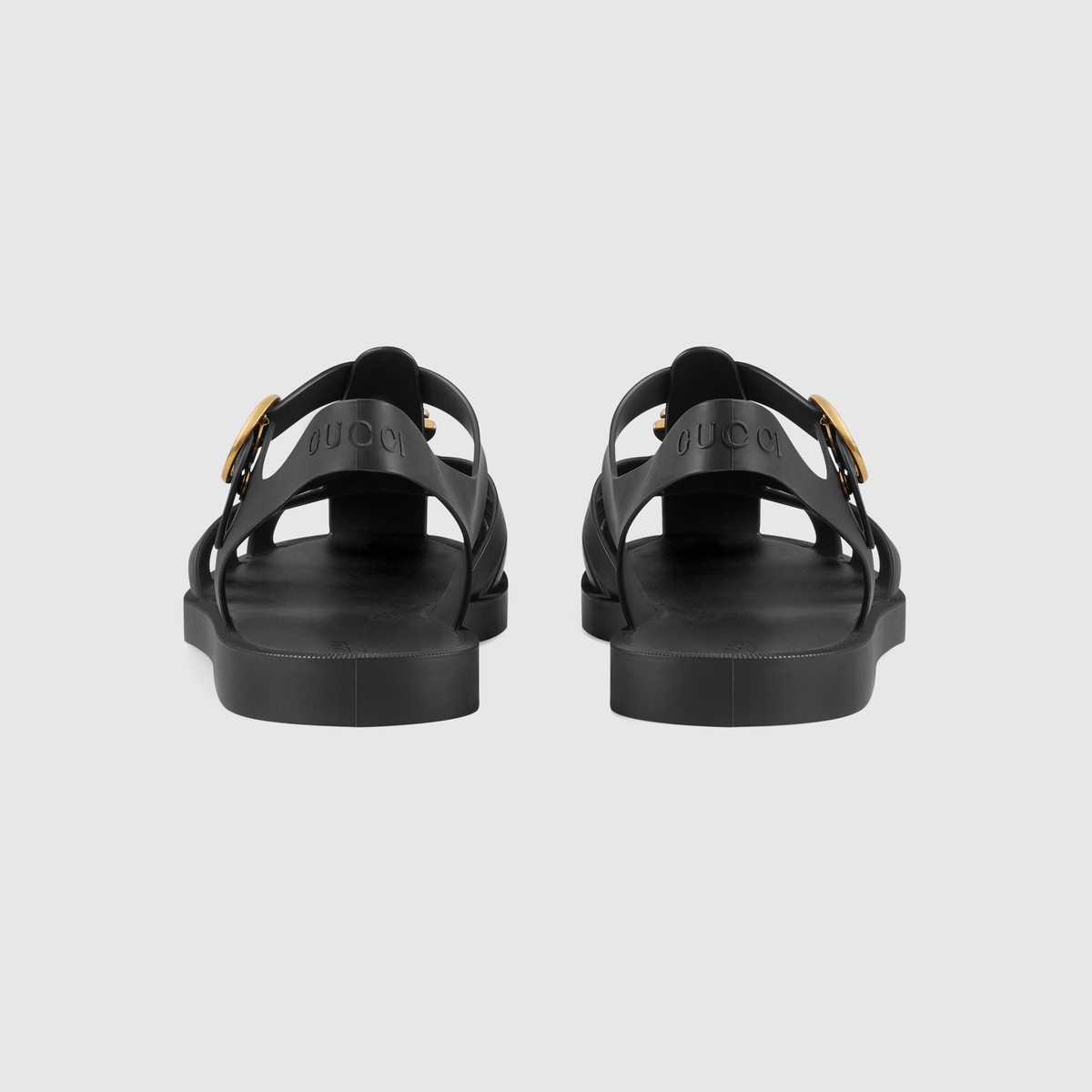 Rubber buckle strap sandal - 4