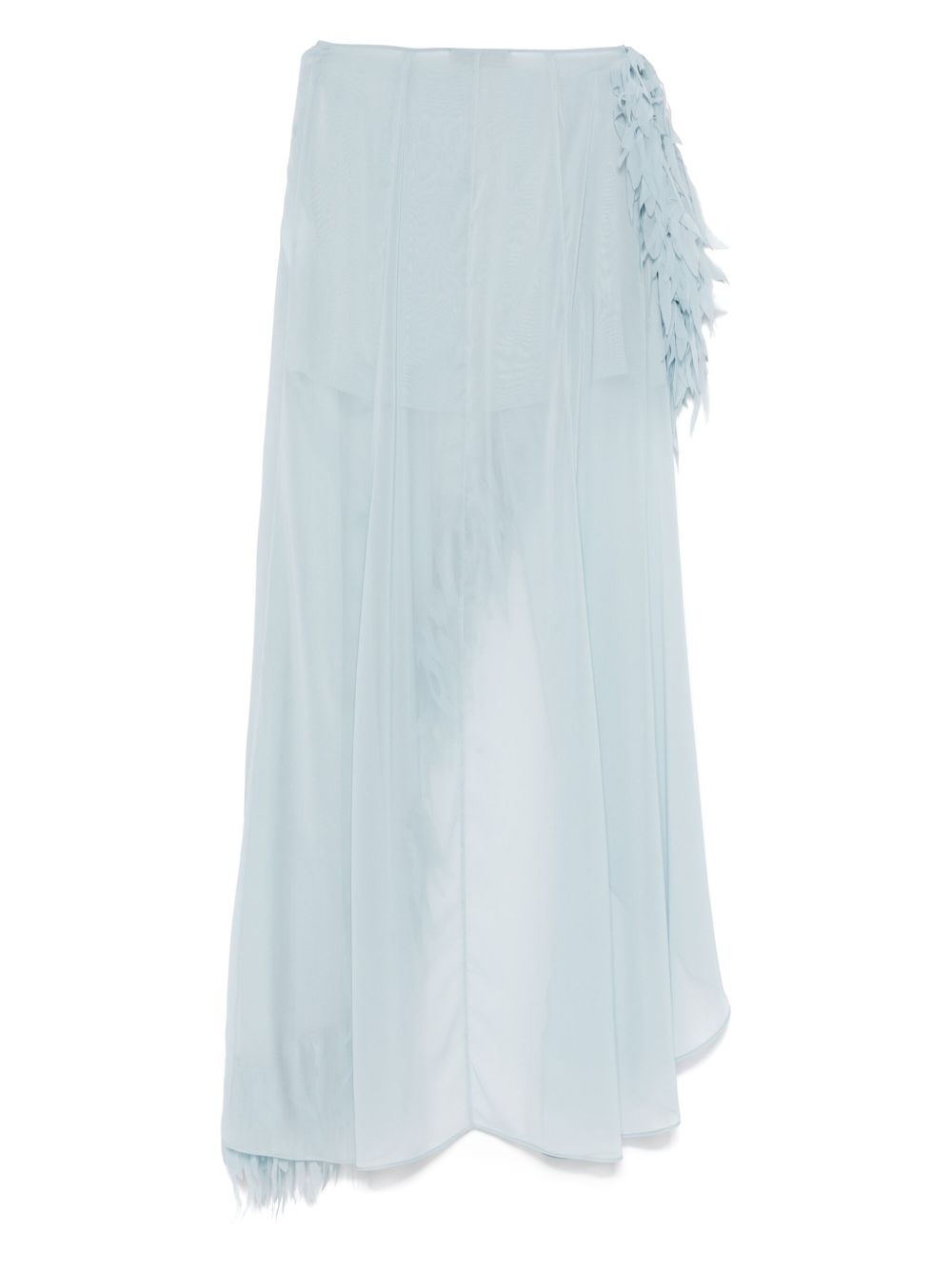 fringed-detail maxi skirt - 2