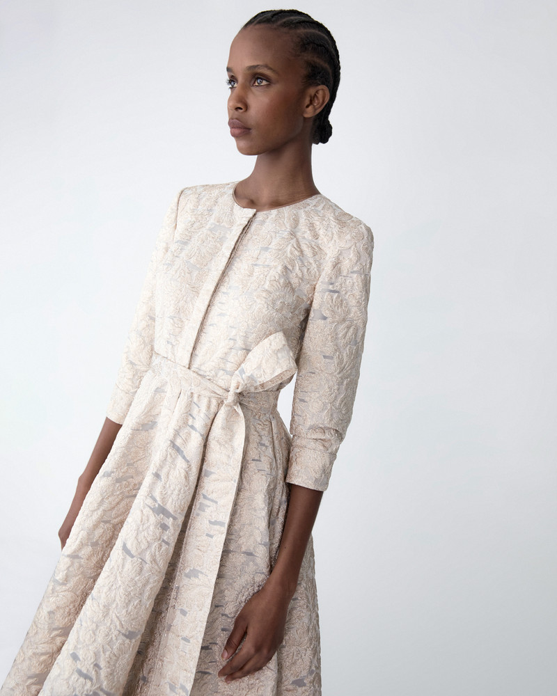 Fil Coupé Trench Gown 4