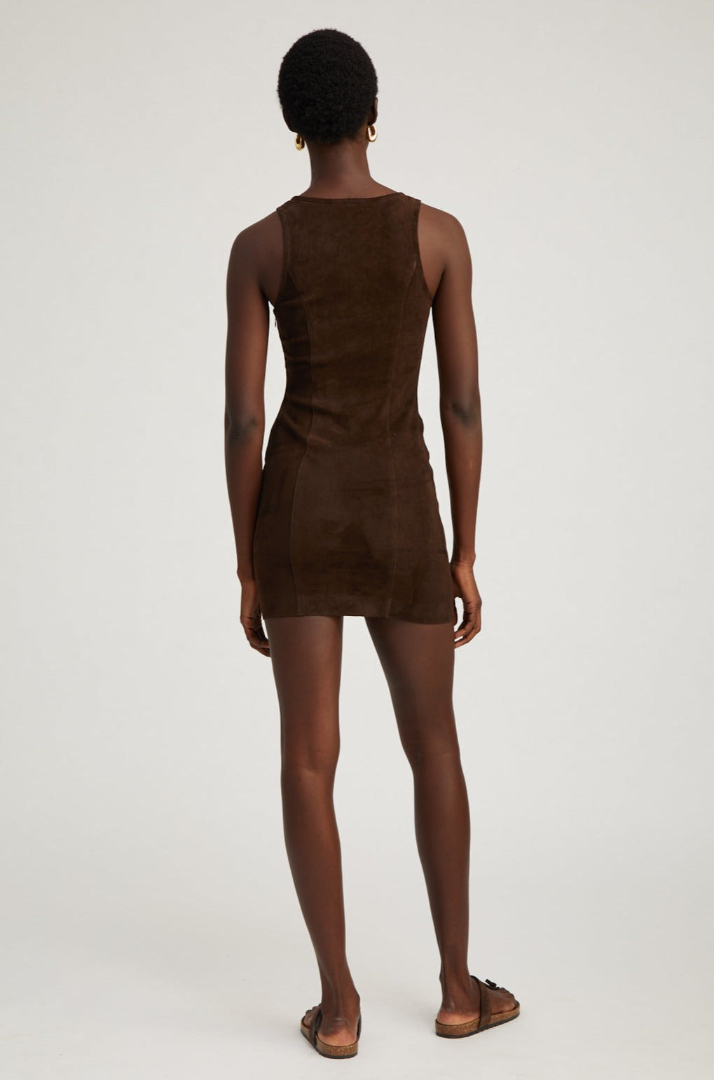 AMERICANO SUEDE AUDREY MINI DRESS - 4