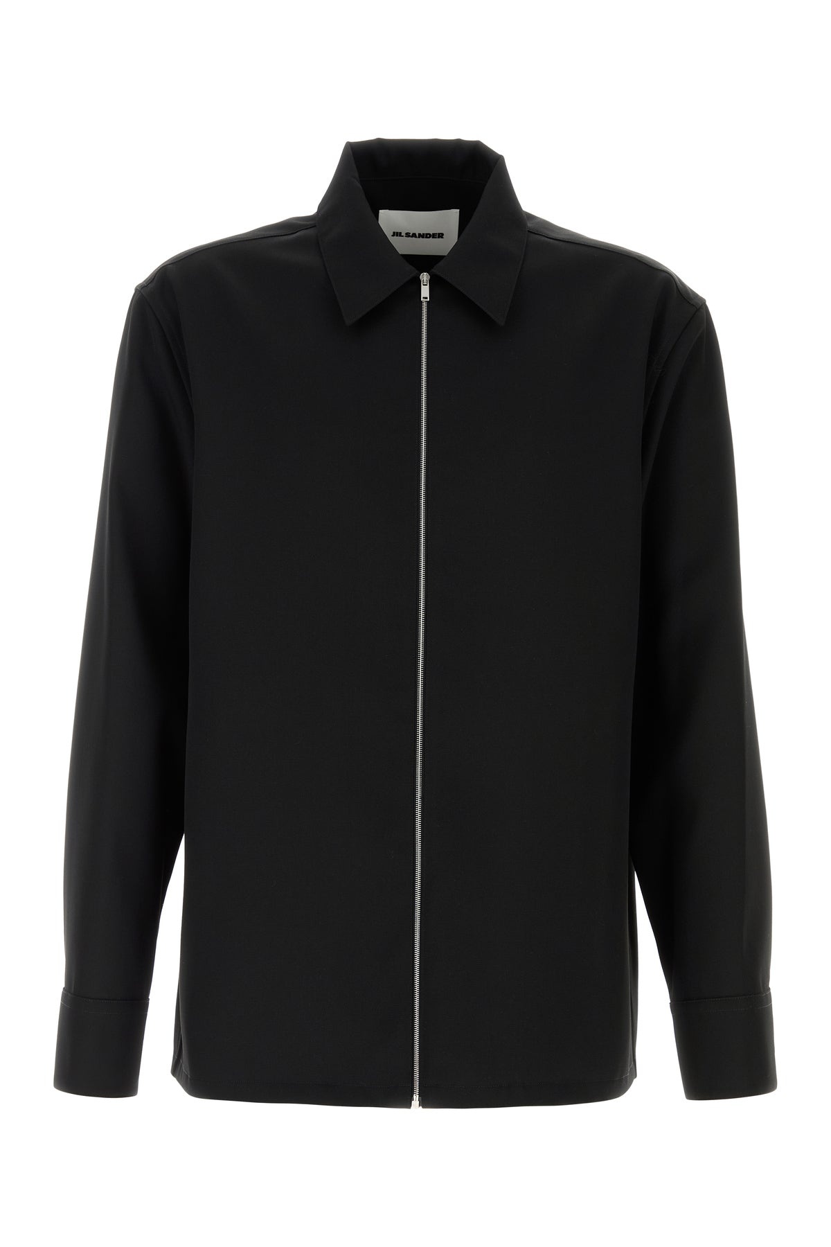Black gabardine shirt - 1